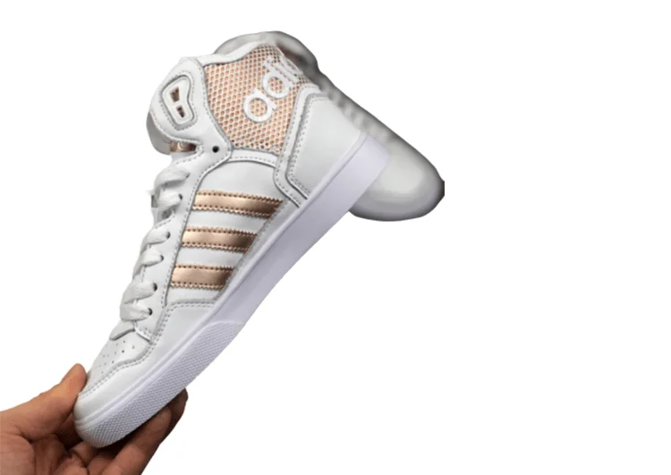 ADIDAS MID WHITE GOLDEN LOGO – תמונה 4