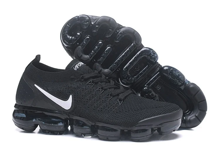 נעלי נייק-Nike Air VaporMax Flyknit 2.0W Black White – תמונה 4