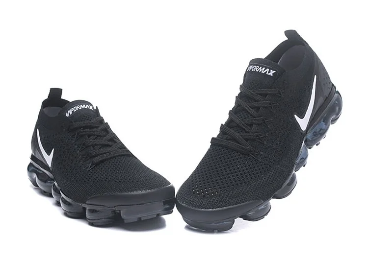 נעלי נייק-Nike Air VaporMax Flyknit 2.0W Black White – תמונה 2