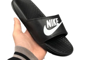 נעלי נייקNike Air Force 1 -BLACK LOGO-WHITE (2)