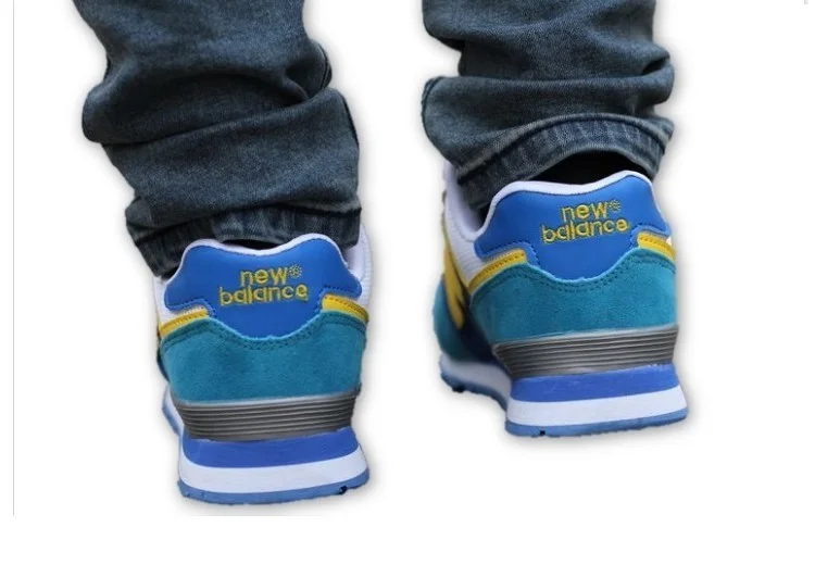 נעלי ניו באלאנס-New Balance 574 BLUE NAVY-BLUE WHITE – תמונה 4