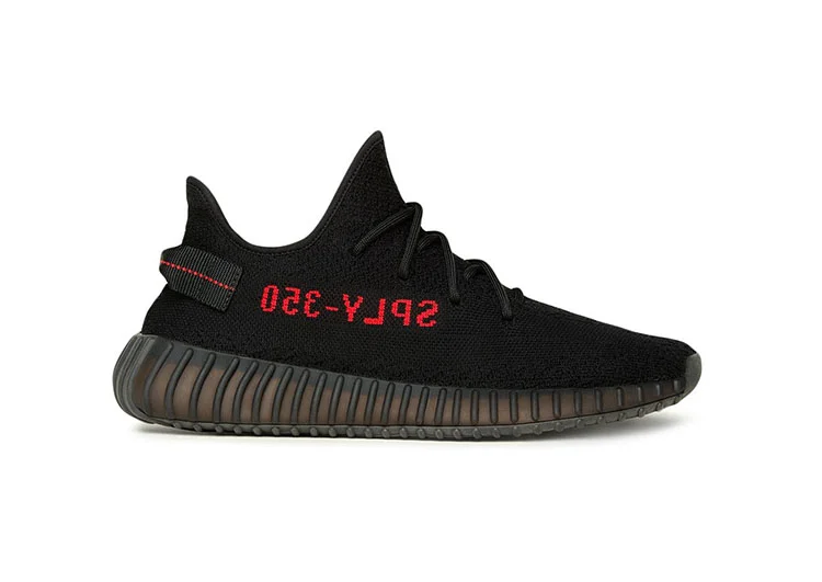 נעלי אדידס- ADIDAS -350 BLACK - CRIMSON – תמונה 2
