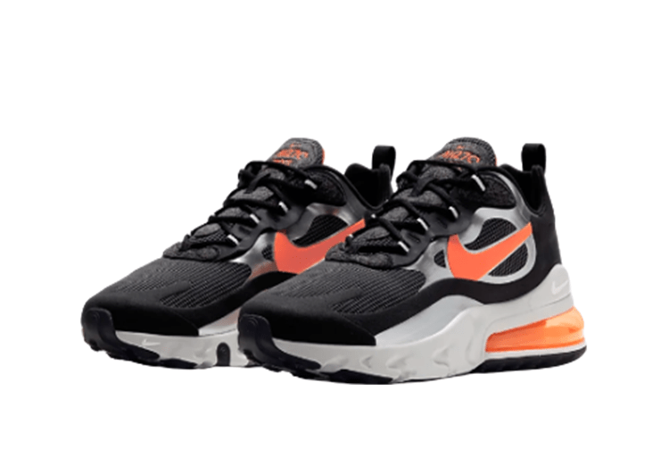 Nike Air Max 270 React LIGHT BLACK-ORANGE LOGO – תמונה 5