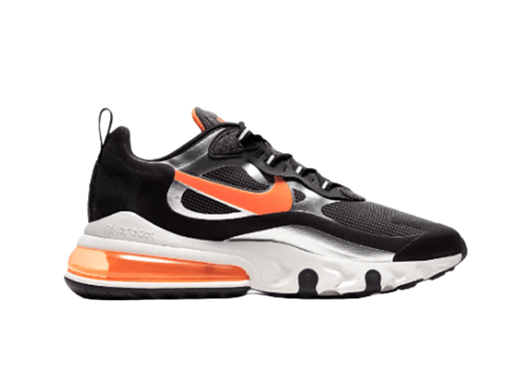 Nike Air Max 270 React LIGHT BLACK-ORANGE LOGO – תמונה 2