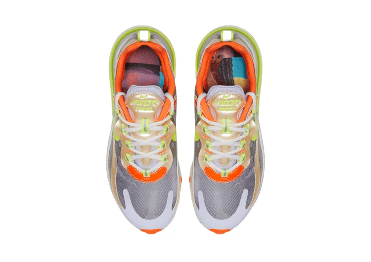 Nike Air Max 270 React LIGHT GREEN-SILVER-GRAY – תמונה 6
