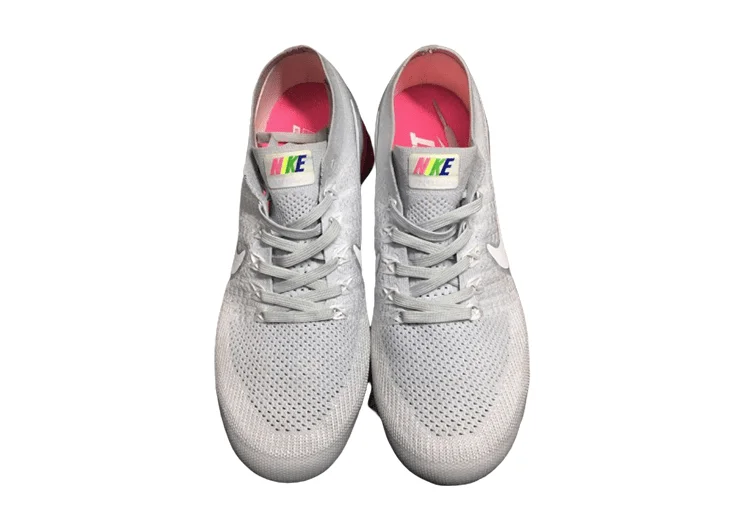 נעלי נייק-Nike Air Vapor Max Flyknit 2.0W LIGHT GRAY-WHITE LOGO – תמונה 2