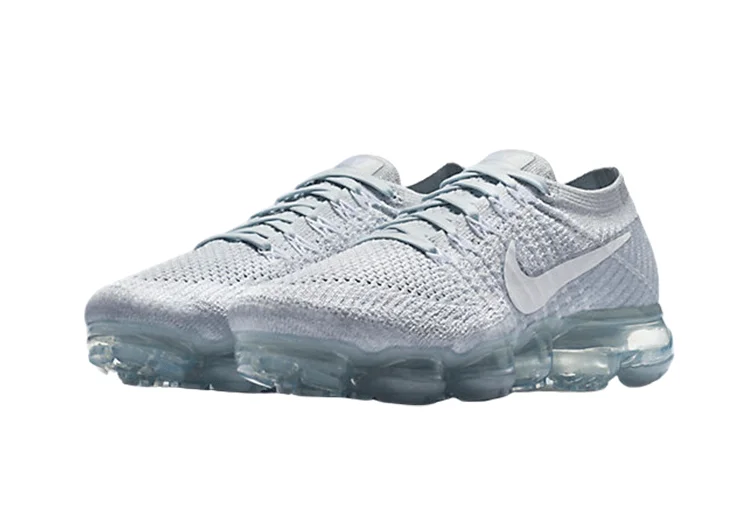 נעלי נייק-Nike Air Vapor Max Flyknit 2.0W GRAY-WHITE LOGO – תמונה 5