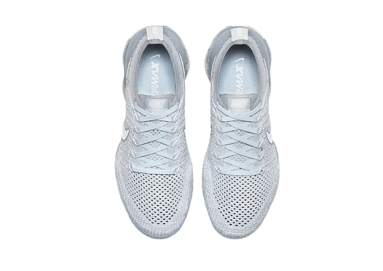 נעלי נייק-Nike Air Vapor Max Flyknit 2.0W GRAY-WHITE LOGO – תמונה 6