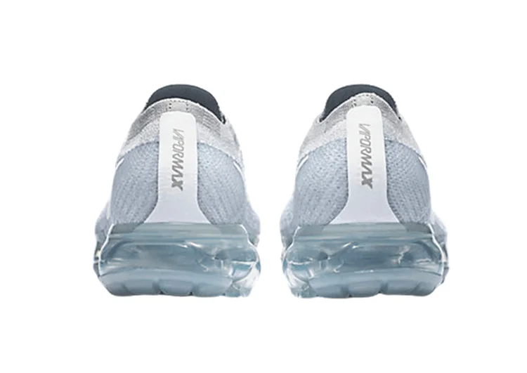 נעלי נייק-Nike Air Vapor Max Flyknit 2.0W GRAY-WHITE LOGO – תמונה 4