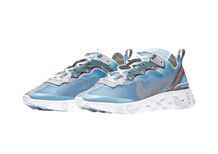 נעלי נייק-Nike React Element 55 GREEN-SKY BLUE – תמונה 3