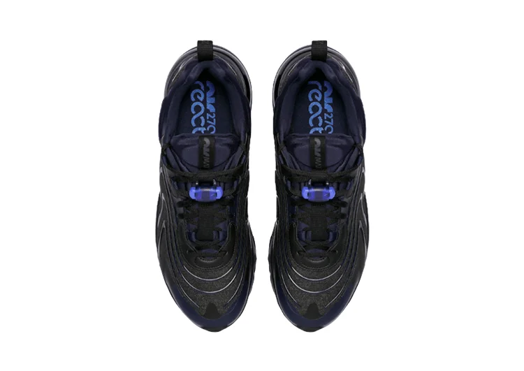 נעלי נייק-nike air max270 BLACK-NAVY BLUE – תמונה 5