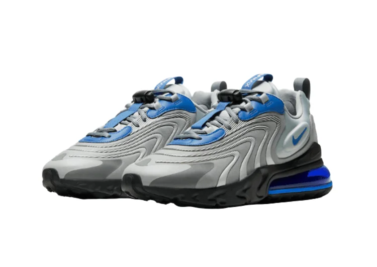 נעלי נייק-nike air max270 GRAY-LIGHT BLUE – תמונה 3