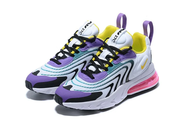 נעלי נייק-nike air max270 YELLOW-PURPLE-BLACK – תמונה 5