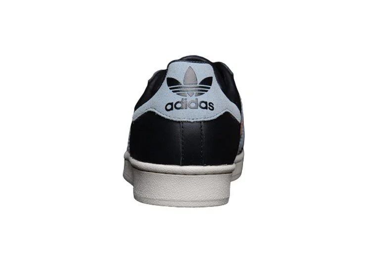 נעלי אדידס-ADIDAS Stan Smith - Black - Light Pink - Sky Blue – תמונה 5