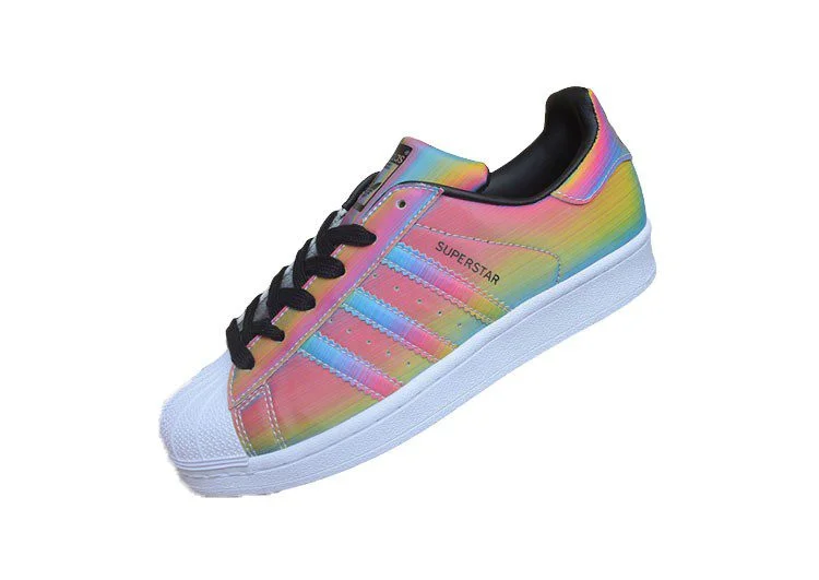 נעלי אדידס-ADIDAS Stan Smith - Black / White / Multi Color – תמונה 3