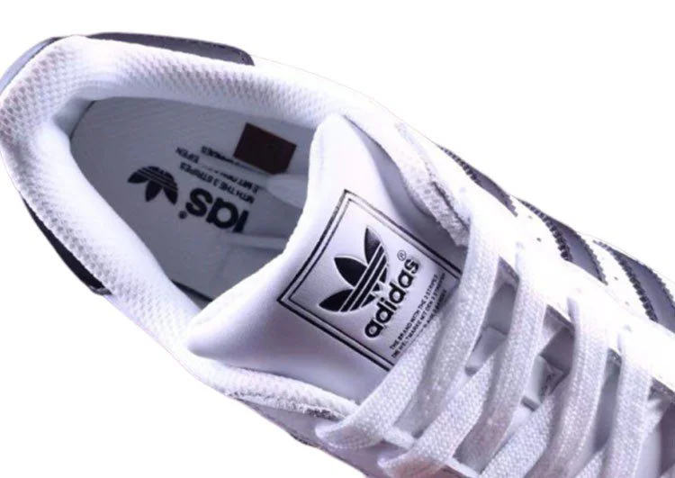 נעלי אדידס-ADIDAS Stan Smith - Shell Head White Black Label – תמונה 9
