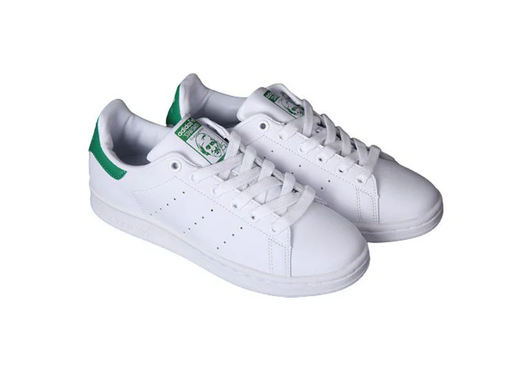 נעלי אדידס-ADIDAS Stan Smith - White Green Tail – תמונה 5