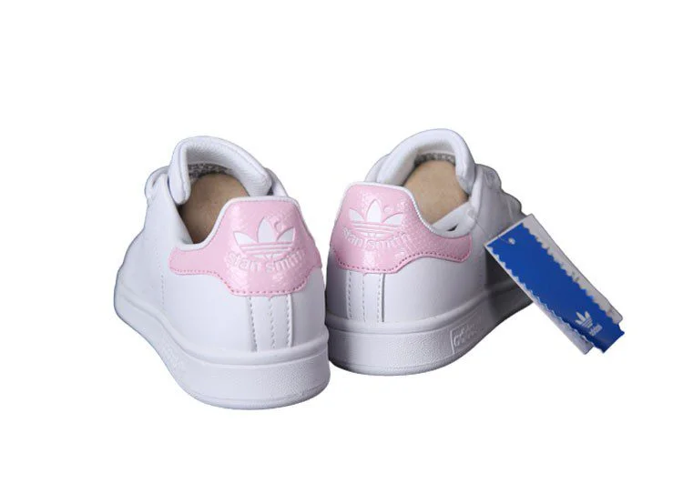 נעלי אדידס-ADIDAS Stan Smith -White Snake Print Pink Tail – תמונה 4