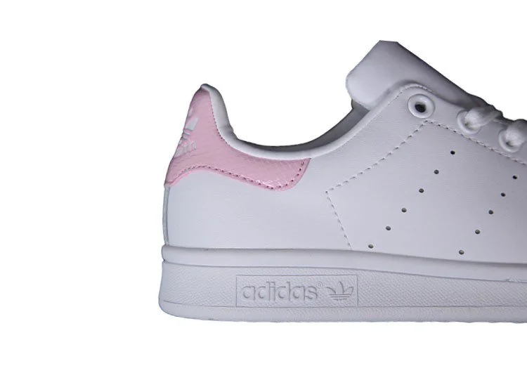 נעלי אדידס-ADIDAS Stan Smith -White Snake Print Pink Tail – תמונה 8