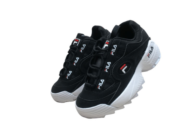 נעלי פילה-Fila Disruptor 2 Premium Athletic Shoes-BLACK PEARL – תמונה 2