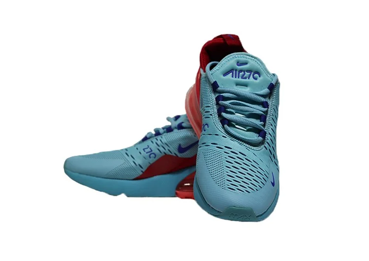 נעלי נייק-Nike Air Max 270 FOUNTAIN BLUE-FIRE BRICK – תמונה 4