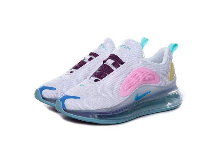 Nike Air Max 720 White - Light Pink - Blue Logo – תמונה 2