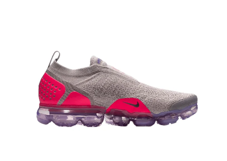 Nike Air Vapor Max Flyknit 2.0 DUSTY GREY- RADICAL RED – תמונה 3