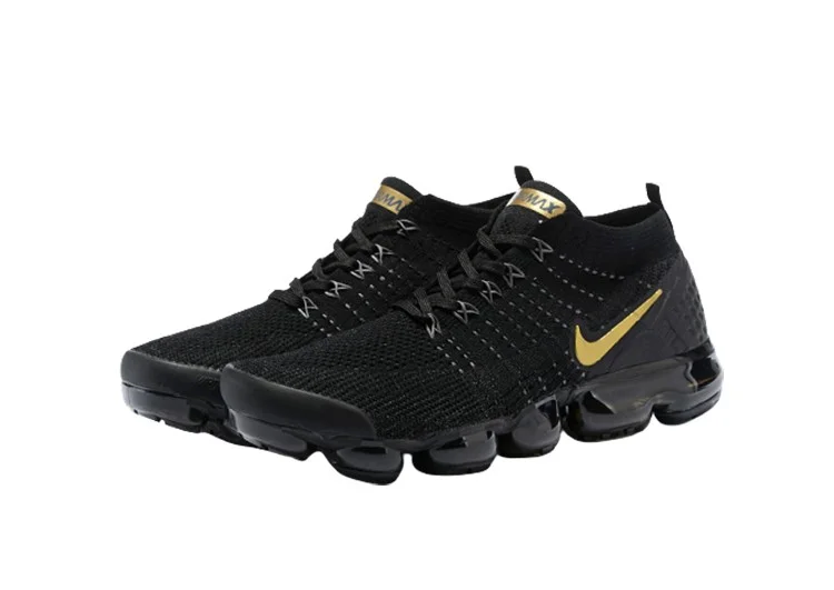 Nike Air Vapor Max Flyknit 2.0 NERO- GOLDEN LOGO – תמונה 3