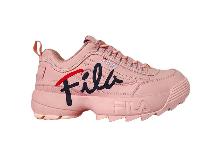 נעלי פילה-Fila Disruptor 2 Premium Athletic Shoes-PALE CHESTNUT