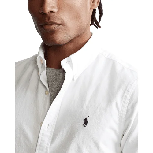 ראלף לורן-RALPH LAUREN SHIRT MEN'S SHORT WHITE – תמונה 5