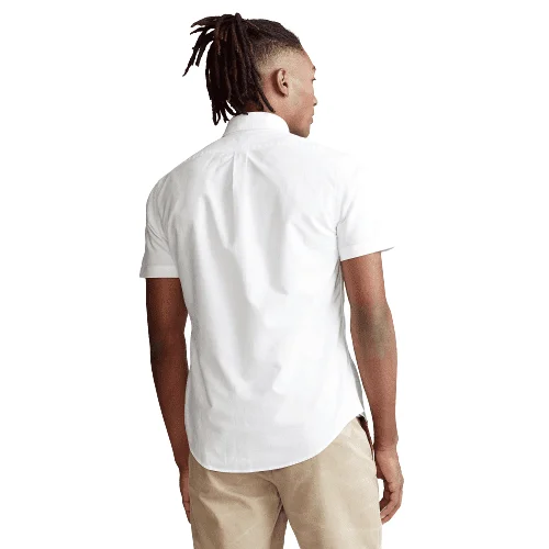 ראלף לורן-RALPH LAUREN SHIRT MEN'S SHORT WHITE – תמונה 4