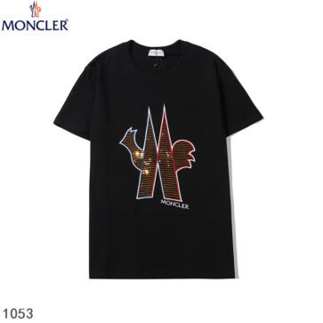 MONCLER SHORT MEN T-SHIRT BLACK
