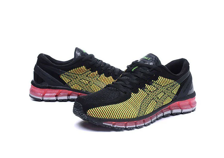 נעלי אסיקס-ASICS - Black & Fluorescent – תמונה 2