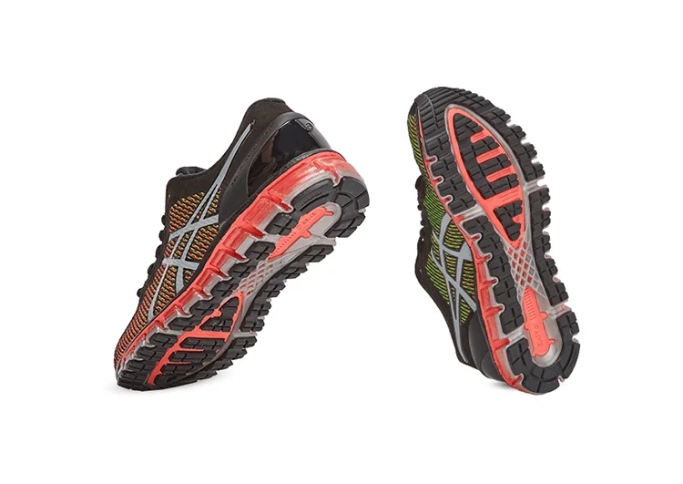 נעלי אסיקס-ASICS - Black & Green Gray Border – תמונה 4