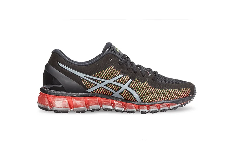 נעלי אסיקס-ASICS - Black & Green Gray Border – תמונה 2