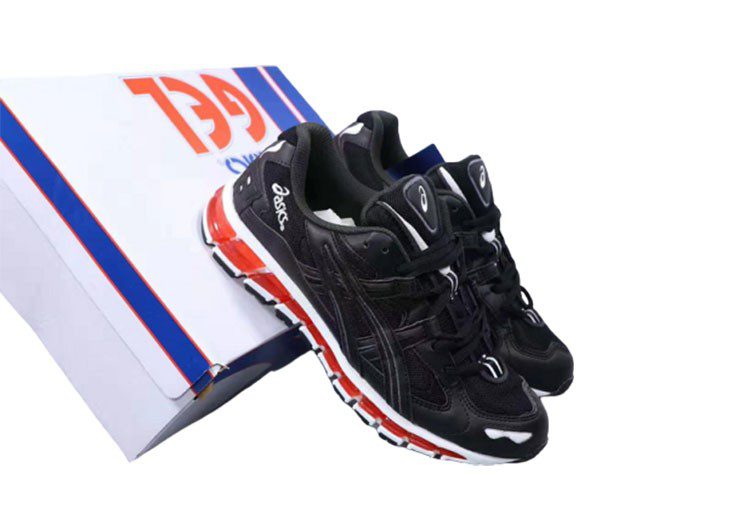 נעלי אסיקס-ASICS - GEL-KAYANO - Black Red – תמונה 4