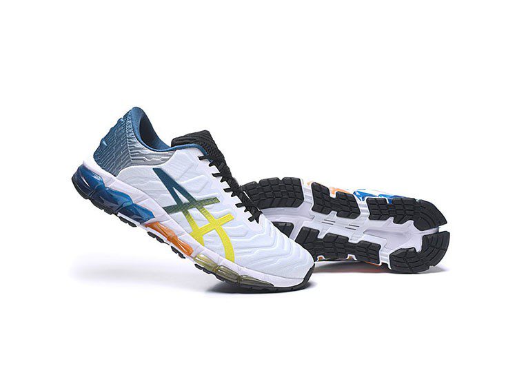 נעלי אסיקס-ASICS - GEL-QUANTUM - White & Blue – תמונה 4