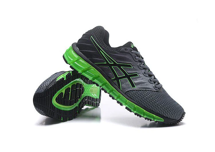 נעלי אסיקס-ASICS - Gray Fluorescent Green – תמונה 5