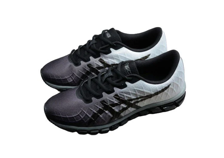 נעלי אסיקס-ASICS - Gray - White & Black – תמונה 4