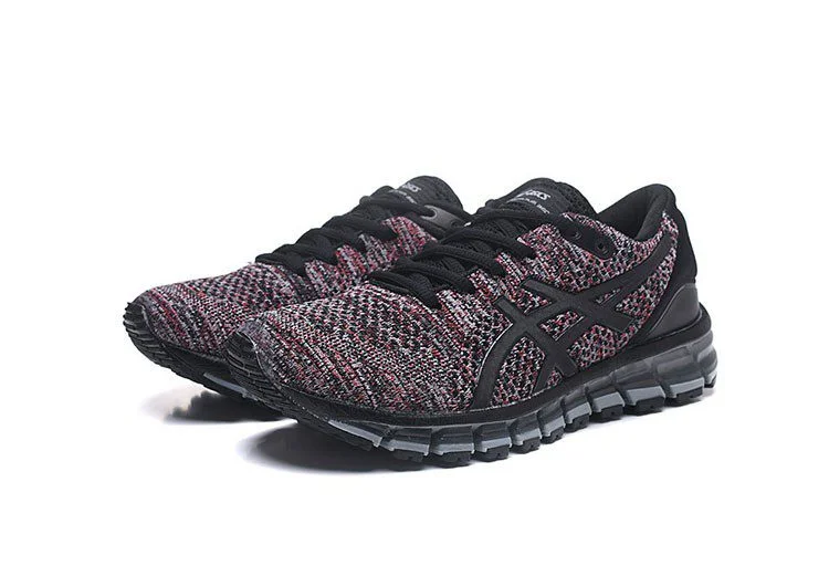 נעלי אסיקס-ASICS - KNIT 2 - Black Red – תמונה 2