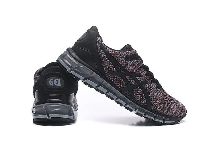 נעלי אסיקס-ASICS - KNIT 2 - Black Red – תמונה 4