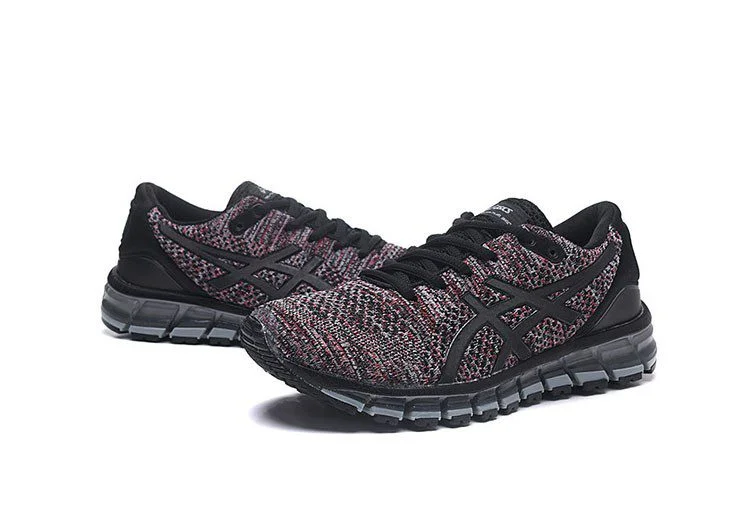 נעלי אסיקס-ASICS - KNIT 2 - Black Red – תמונה 5