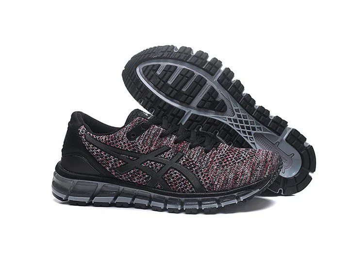 נעלי אסיקס-ASICS - KNIT 2 - Black Red – תמונה 6
