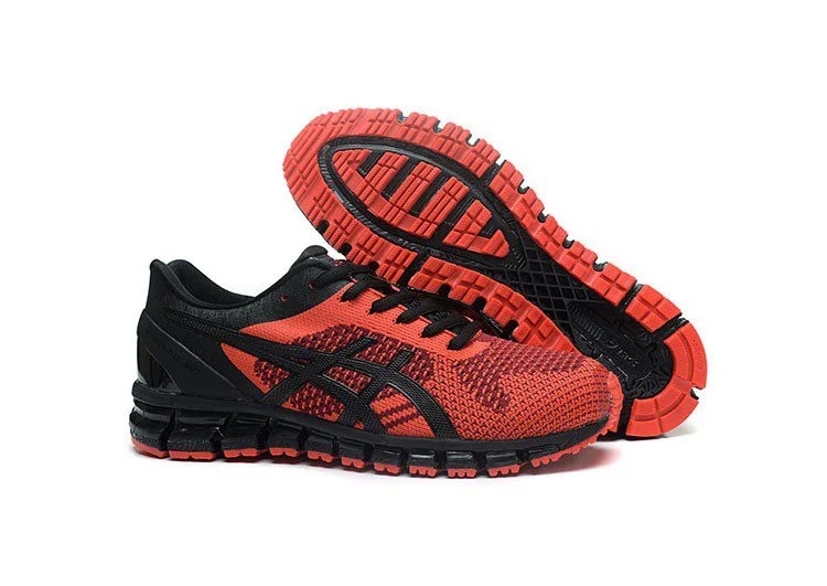 נעלי אסיקס-ASICS - KNIT - Light-Red Black – תמונה 3
