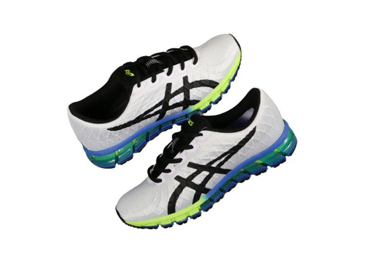 נעלי אסיקס-ASICS - White Black Green – תמונה 4