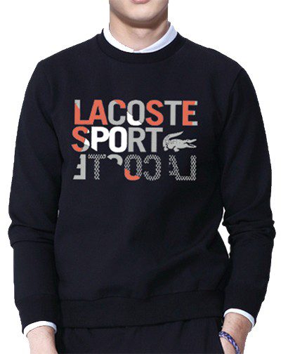 לקוסט-LACSOTE SWETER MEN DESGIN- BLACK