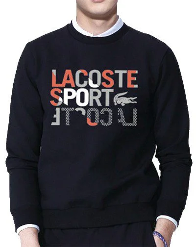 לקוסט-LACSOTE SWETER MEN DESGIN- BLACK