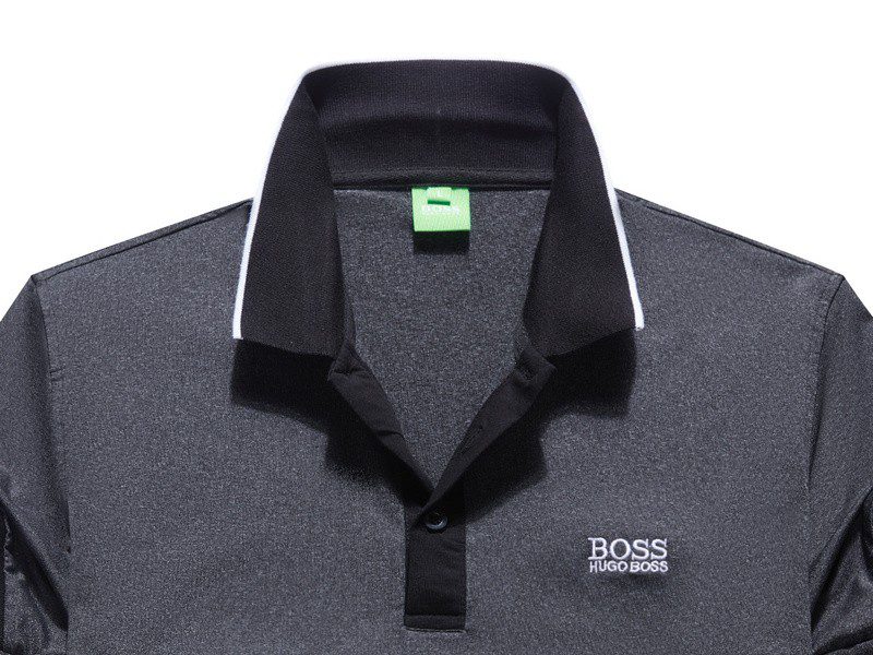 בוס-HUGO BOSS POLO TSHIRT MEN'S-Black – תמונה 3