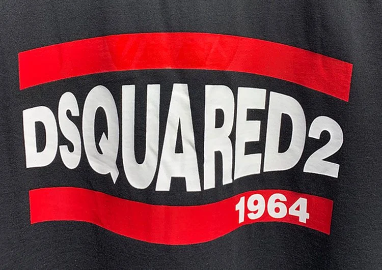 DSQUARED2 TSHIRT MEN SHORT - Black White Red – תמונה 3