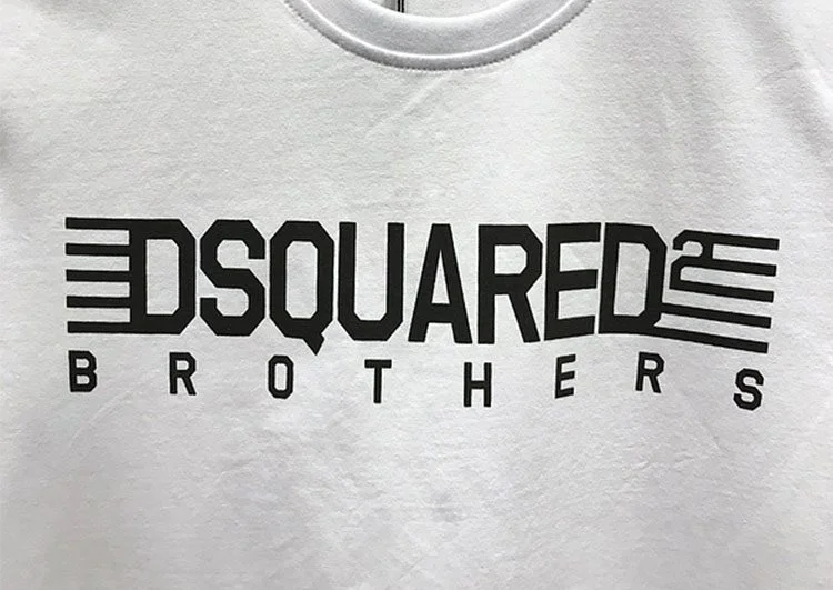 DSQUARED2 TSHIRT MEN SHORT - White Black – תמונה 3